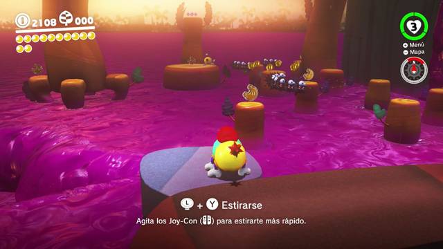 Super Mario Odyssey - Reino Perdido - Energiluna 15 - Esquinas de Energiluna