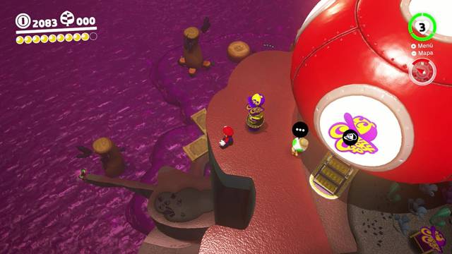 Super Mario Odyssey - Reino Perdido - Energiluna 12 - Mariposa