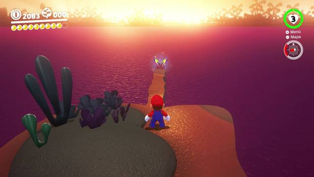 Super Mario Odyssey - Reino Perdido - Energiluna 12 - Mariposa