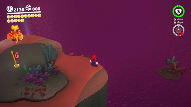 Super Mario Odyssey - Reino Perdido - Energiluna 18 - Planeosaurio
