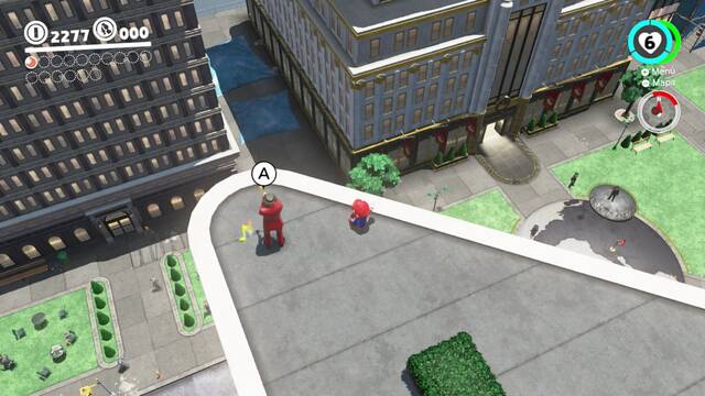 Super Mario Odyssey - Reino Urbano - Hablar con Pauline - Trompesita y Energiluna 5