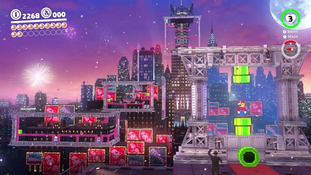 Super Mario Odyssey - Reino Urbano - Energiluna 36 - Zona 2D