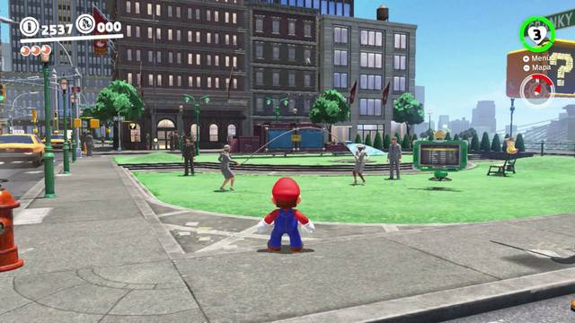 Super Mario Odyssey - Reino Urbano - Energilunas 29 y 30 - Minijuego del salto de la comba