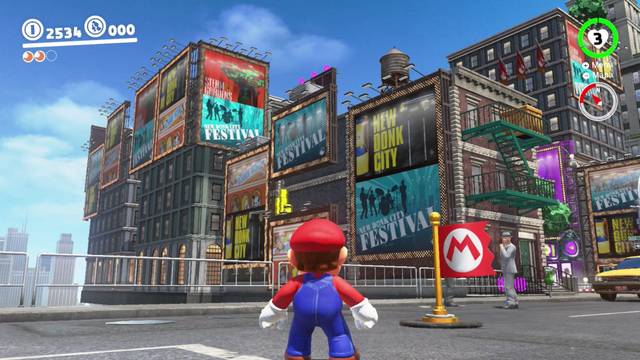 Super Mario Odyssey - Reino Urbano - Energiluna 14 - Tejados