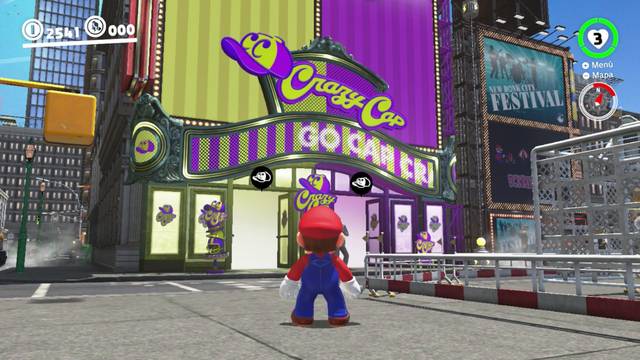 Super Mario Odyssey - Reino Urbano - Energiluna 27 - Tienda de objetos del Reino Urbao