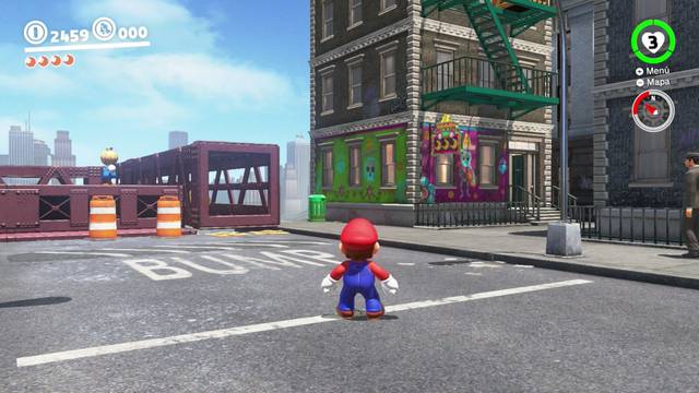 Super Mario Odyssey - Reino Urbano - Energiluna 28 - Juego del sombrero