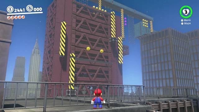 Super Mario Odyssey - Reino Urbano - Energilunas 47 y 48 - Prueba de los caonazos