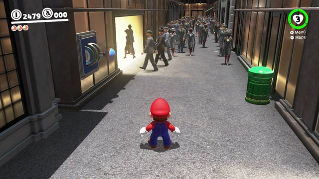 Super Mario Odyssey - Reino Urbano - Energilunas 37, 38, 46 y 45 - Palanca