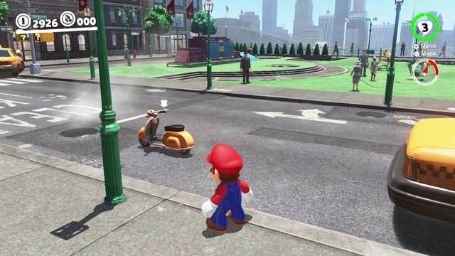 Super Mario Odyssey - Reino Urbano - Energiluna 25 - Motocicleta