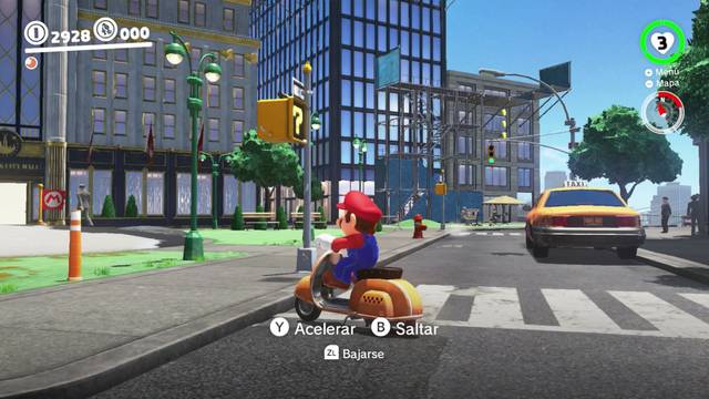 Super Mario Odyssey - Reino Urbano - Energiluna 25 - Escaleras