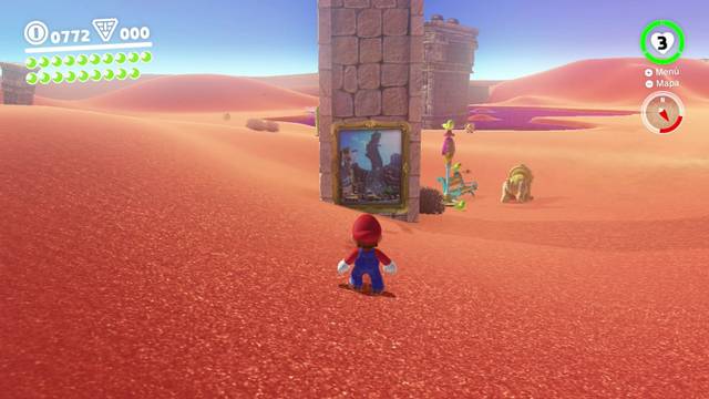 Super Mario Odyssey - Reino Urbano - Energiluna 51 - Cuadro en columna