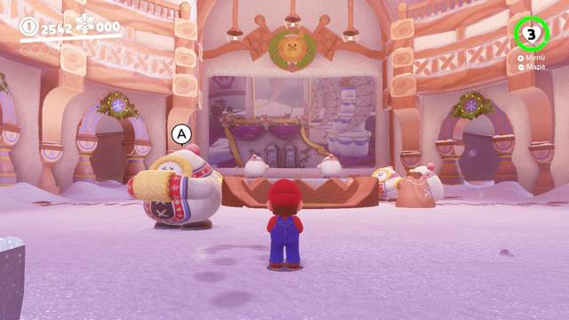Super Mario Odyssey - Reino del Hielo - Energilunas 18 y 1 - Zona central