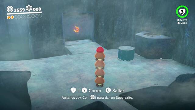 Super Mario Odyssey - Reino del Hielo - Energilunas 18 y 1 - Energiluna 18