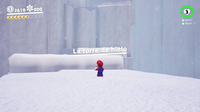 Super Mario Odyssey - Reino del Hielo - Energilunas 7 y 4 - La torre de hielo
