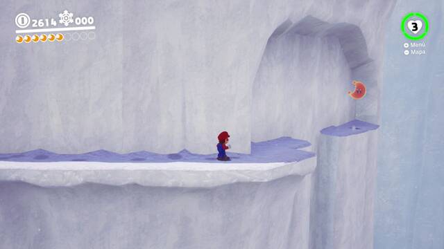 Super Mario Odyssey - Reino del Hielo - Energilunas 7 y 4 - Energiluna 7