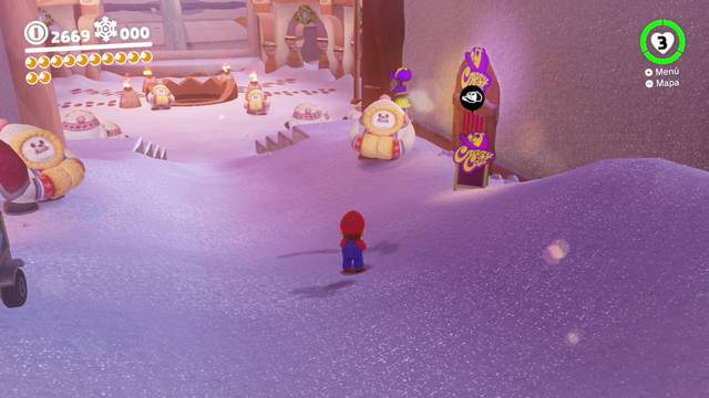 Super Mario Odyssey - Reino del Hielo - Energilunas 6, 21, 8 y 11 - Tienda