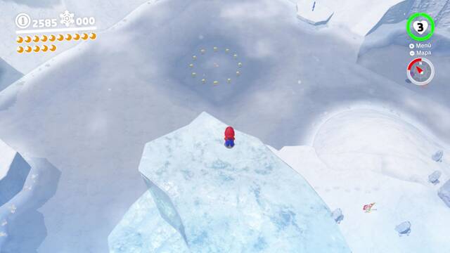 Super Mario Odyssey - Reino del Hielo - Energiluna 15 - Esquirla de Energiluna 5