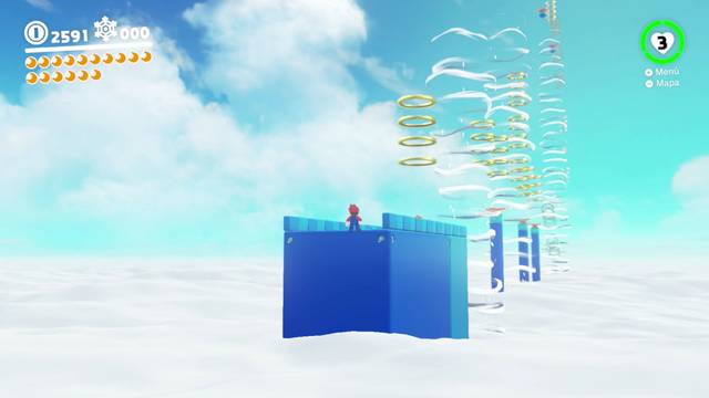 Super Mario Odyssey - Reino del Hielo - Energilunas 32 y 31 - Prueba de los torbellinos