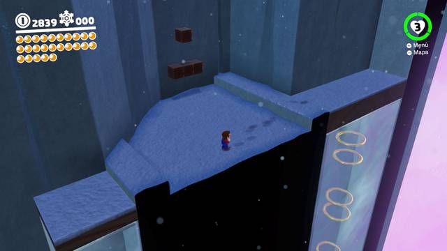 Super Mario Odyssey - Reino del Hielo - Energilunas 27 y 26 - Bloque de agua con anillos