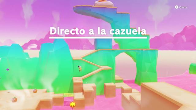 Super Mario Odyssey - Reino de los fogones - Energiluna 3 - Montaa a seguir