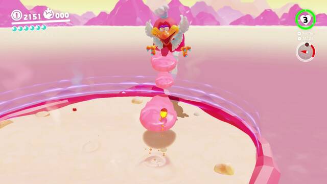 Super Mario Odyssey - Reino de los fogones - Jefe: Chefarraco - Tercer vmito