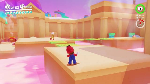 Super Mario Odyssey - Reino de los fogones - Energiluna 31 - Hermano Fuego y Antorchas