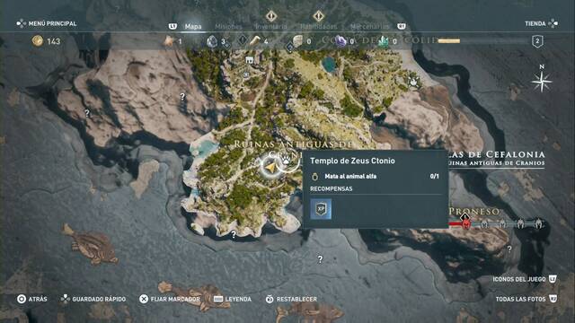 Assassin's Creed Odyssey: Ruinas de Cranios - Templo de Zeus Ctonio