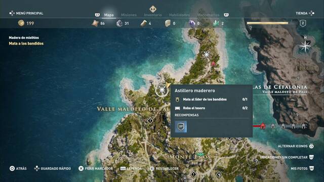Assassin's Creed Odyssey: Valle maldito de Pali - Astillero maderero