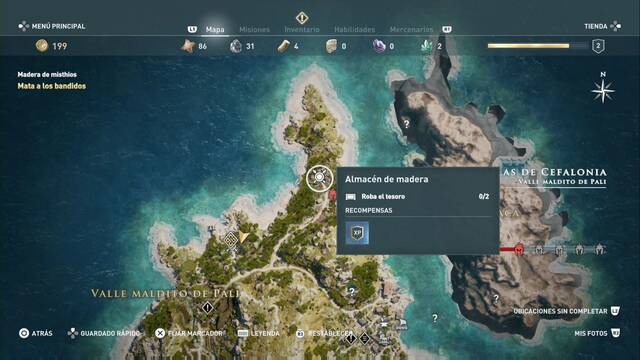 Assassin's Creed Odyssey: Valle maldito de Pali - Almac‚n de madera