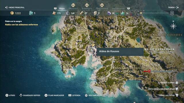 Assassin's Creed Odyssey: Valle maldito de Pali - Aldea de Kausos