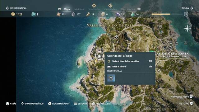 Assassin's Creed Odyssey: Valle maldito de Pali - Guarida del C¡clope