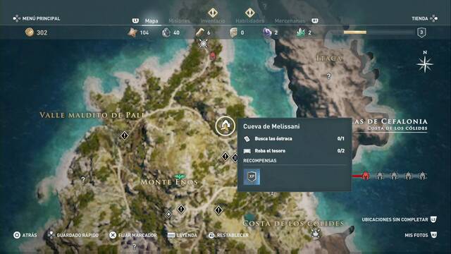 Assassin's Creed Odyssey: Costa de los Cólides - Cueva de Melissani