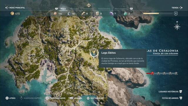 Assassin's Creed Odyssey: Costa de los Cólides - Lago µbitos
