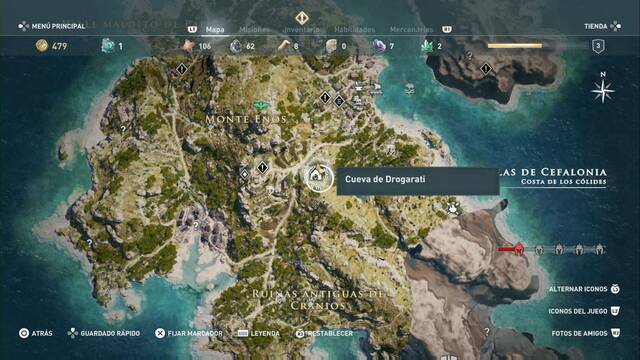 Assassin's Creed Odyssey: Costa de los Cólides - Cueva de Drogarati