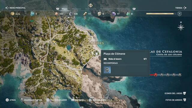 Assassin's Creed Odyssey: Costa de los Cólides - Playa de Ct¡mene