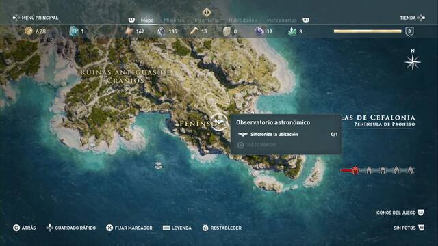 Assassin's Creed Odyssey: Península de Proneso - Observatorio astron¢mico