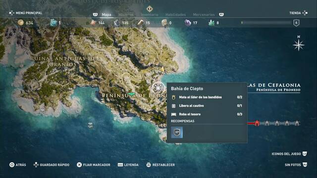 Assassin's Creed Odyssey: Península de Proneso - Bah¡a de Clepto