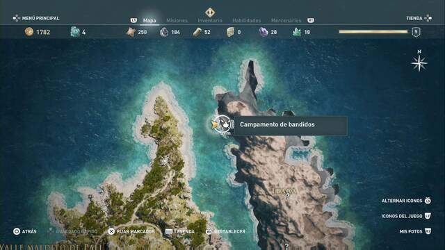 Assassin's Creed Odyssey: Ítaca - Campamento de bandidos