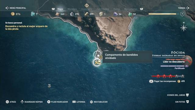 Assassin's Creed Odyssey: Tierras sagradas de Apolo - Campamento de bandidos olvidado