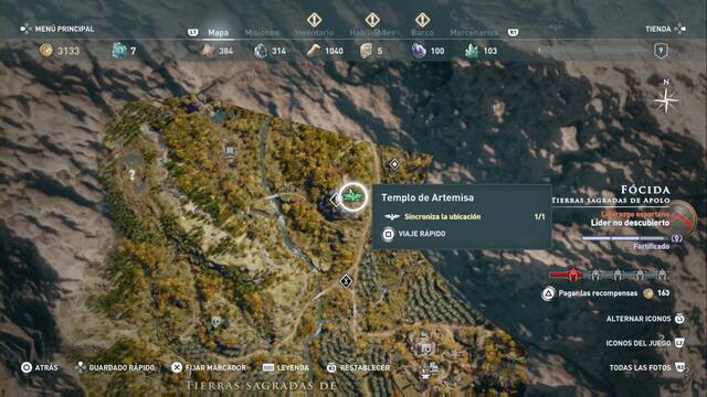 Assassin's Creed Odyssey: Tierras sagradas de Apolo - Templo de Artemisa (Atalaya)
