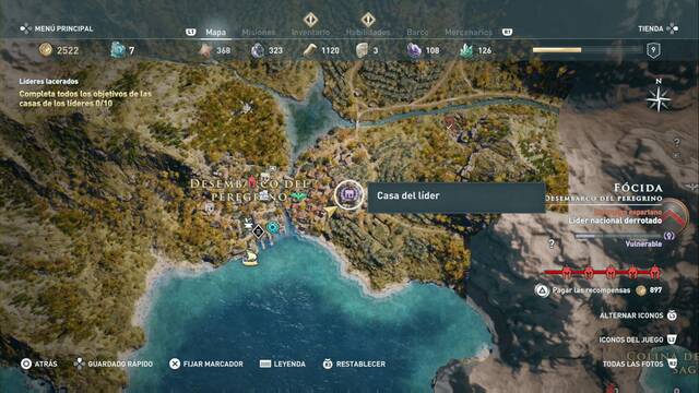 Assassin's Creed Odyssey: Desembarco del peregrino - Casa del L¡der