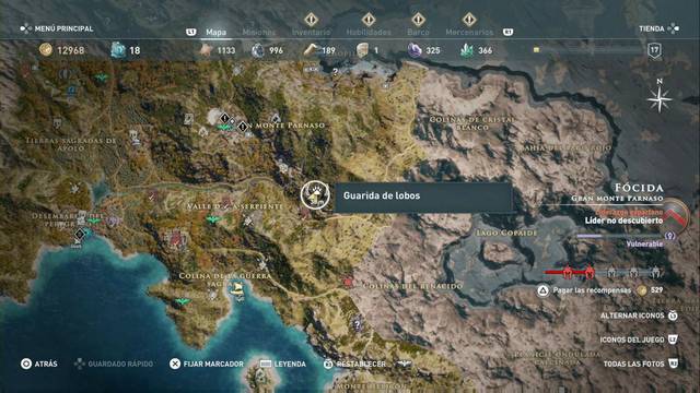 Assassin's Creed Odyssey: Monte Parnaso - Guarida de lobos