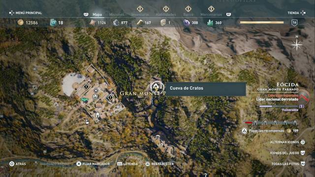 Assassin's Creed Odyssey: Monte Parnaso - Cueva de Cratos