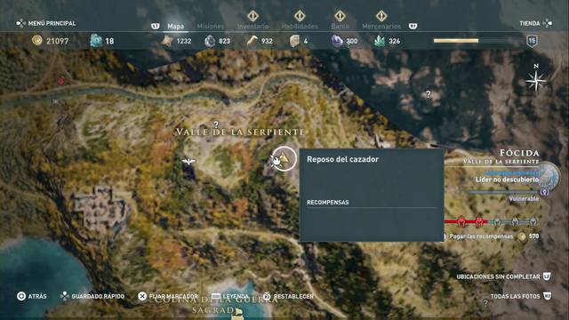 Assassin's Creed Odyssey: Valle de la serpiente - Reposo del cazador