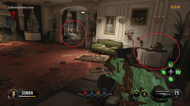 Call of Duty Black Ops 4 Zombies - Piezas del Kraken - Sal¢n de primera clase Pieza del Kraken