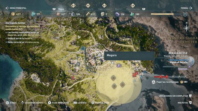 Assassin's Creed Odyssey: Valle del rey Llex - Megara