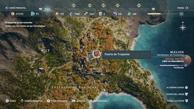 Assassin's Creed Odyssey: Ensenada de Pandora - Fuerte de Traquinia