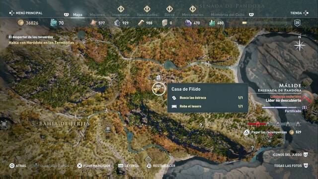 Assassin's Creed Odyssey: Ensenada de Pandora - Casa de Filido