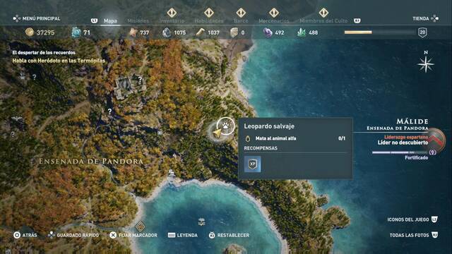 Assassin's Creed Odyssey: Ensenada de Pandora - Leopardo salvaje