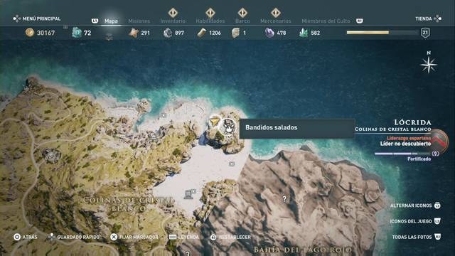 Assassin's Creed Odyssey - Colinas de cristal blanco - Bandidos salados